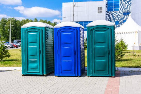 Mobile portable toilets for events